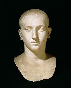 Keisari Severus Aleksanterin (jKr 205-35) muotokuva (marmori)
